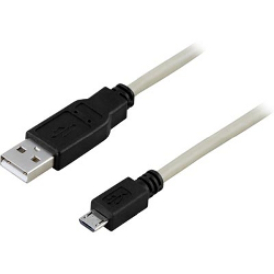 Tavallinen USB -> mikro-USB-kaapeli musta 1 metri