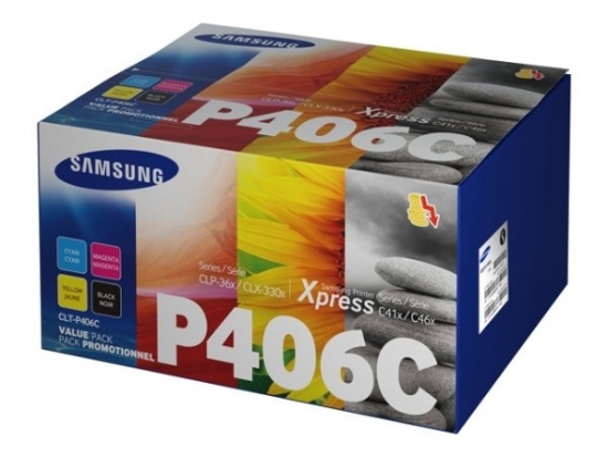 Samsung CLT-P404C rainbow kit CMYK x 4 kasettia Original mustekasetti