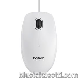 Logitech B100 -hiiri yrityskäyttöön, valkoinen