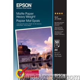 Epson Matte Paper Heavyweight -valokuvapaperi, A4, 50 arkkia