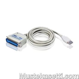 Aten USB-rinnakkais-adapteri, Centronics36 -> USB uros liitännät. Kaapelin pituus 1.8m