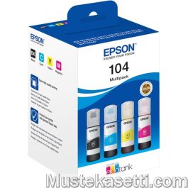 Epson C13T00P640 EcoTank 104 4-väri CMYK 260ml / 4 pulloa original