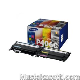 Samsung CLT-P406C rainbow kit CMYK x 4 kasettia Original mustekasetti